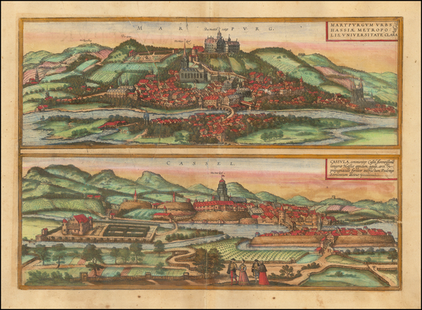 94-Germany Map By Georg Braun  &  Frans Hogenberg