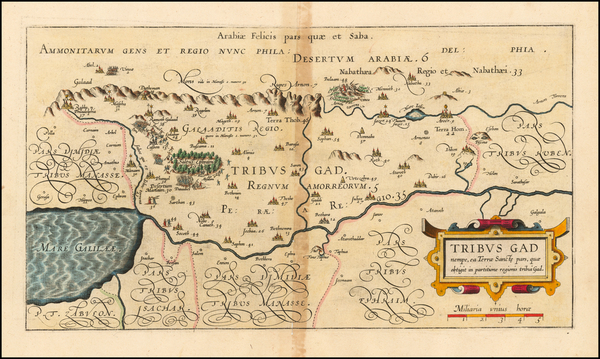 29-Holy Land Map By Christian van Adrichom