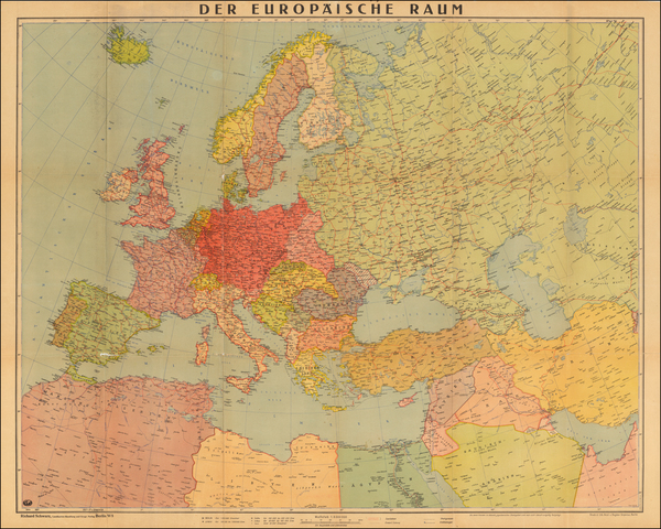 48-Europe Map By Richard Schwarz