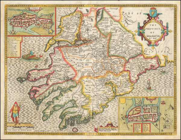 84-Ireland Map By John Speed