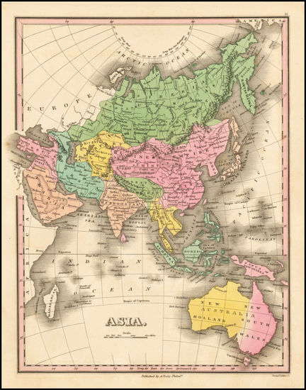 45-Asia, Asia and Australia Map By Anthony Finley