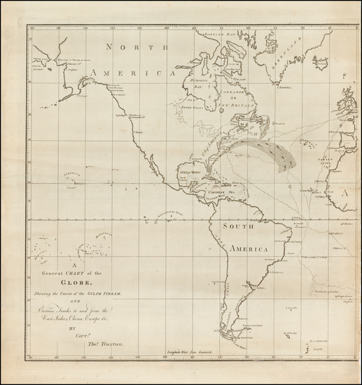 97-World Map By Captain Thomas Truxtun