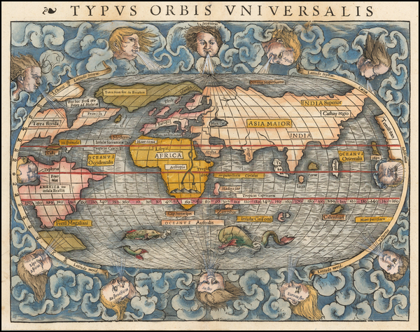 71-World Map By Sebastian Munster