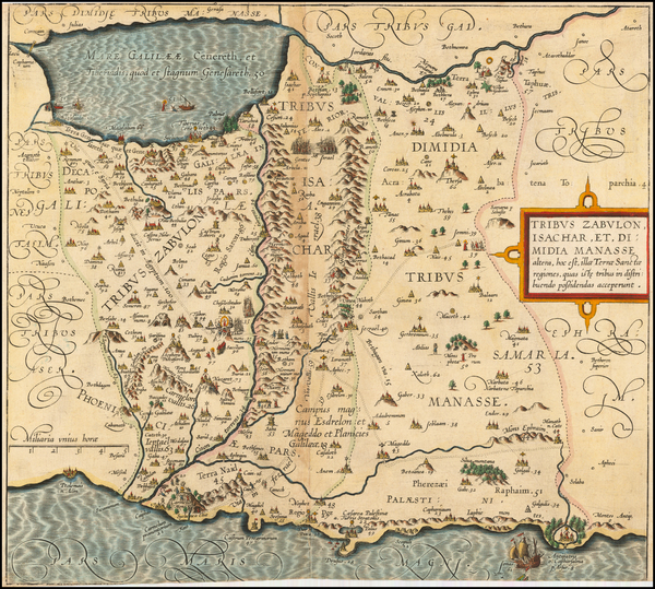 5-Holy Land Map By Christian van Adrichom