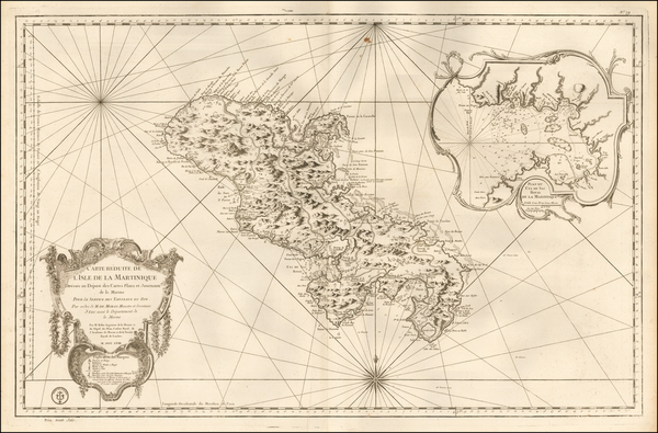 96-Other Islands and Martinique Map By Depot de la Marine