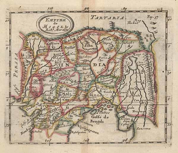 17-Asia, India and Central Asia & Caucasus Map By Robert Morden