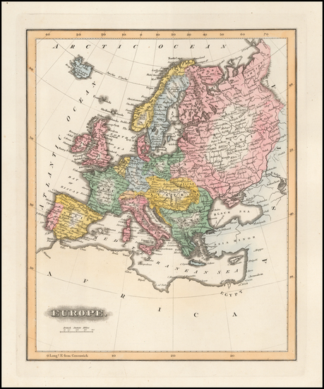 25-Europe Map By Fielding Lucas Jr.