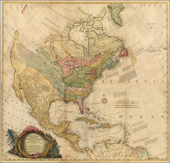 37-United States and North America Map By John Rocque / Mary Ann Rocque