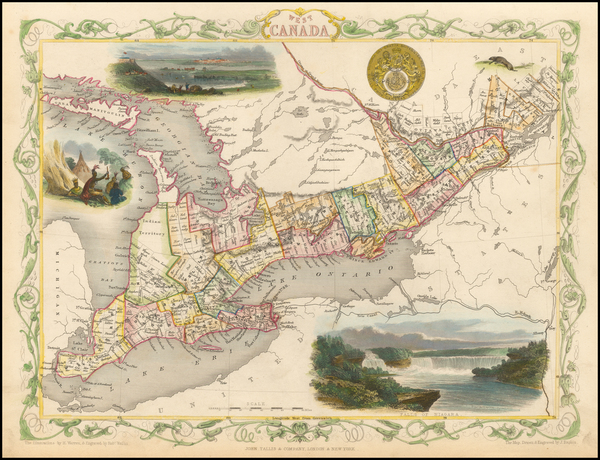 35-Midwest and Eastern Canada Map By John Tallis