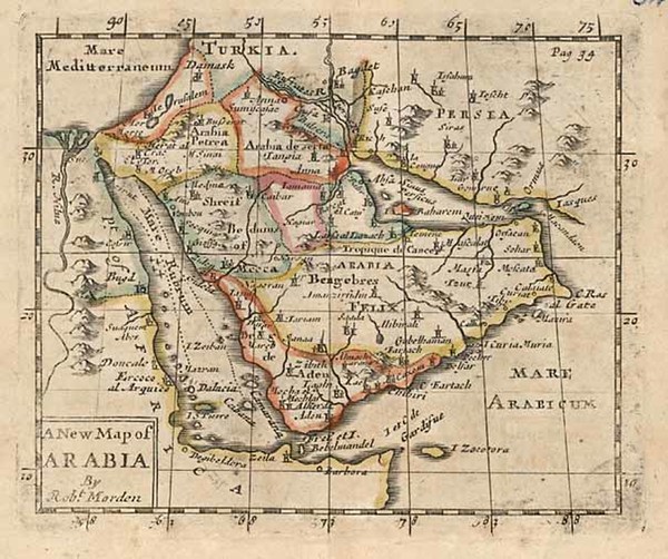 94-Asia and Middle East Map By Robert Morden