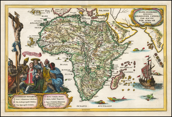 29-Africa Map By Heinrich Scherer