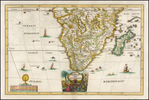 53-South Africa Map By Heinrich Scherer