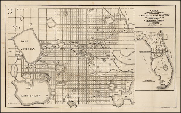 87-Florida Map By A. P. Gibson