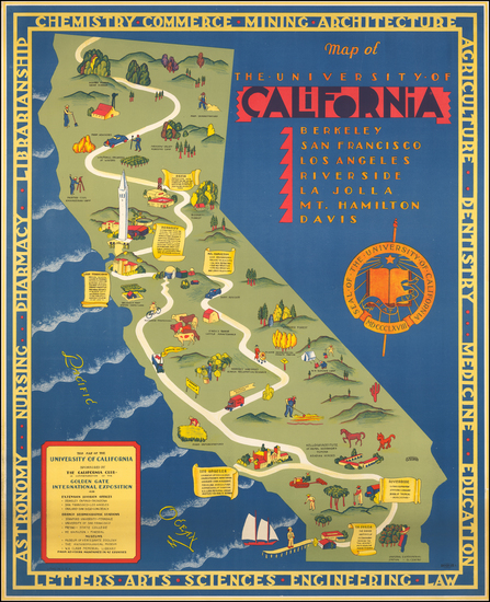 84-Pictorial Maps and California Map By S. Iachman