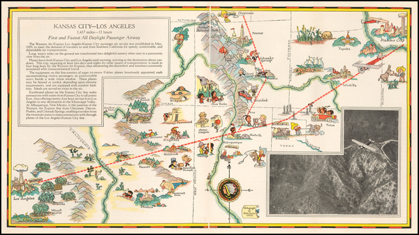 4-Plains, Southwest, Rocky Mountains, California and Pictorial Maps Map By Ruth Taylor White