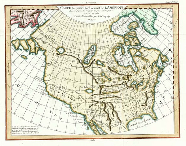 8-Alaska, North America and Canada Map By Denis Diderot / Didier Robert de Vaugondy