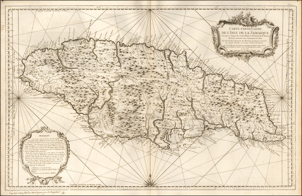 23-Jamaica Map By Depot de la Marine