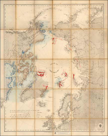 70-Polar Maps Map By British Admiralty