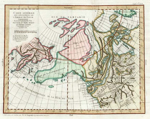 27-Alaska, Asia, China and Canada Map By Denis Diderot / Didier Robert de Vaugondy