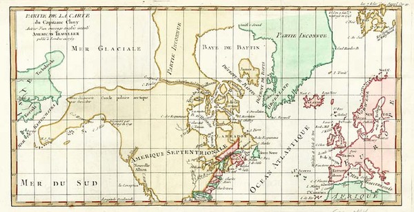 24-World, Atlantic Ocean, North America, Pacific and Canada Map By Denis Diderot