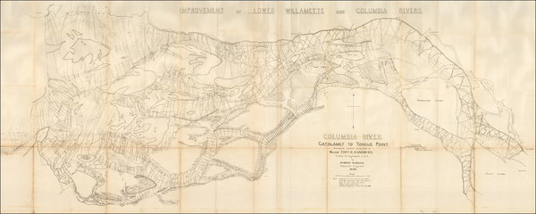 10-Oregon Map By U.S. Army Corps of Topographical Engineer