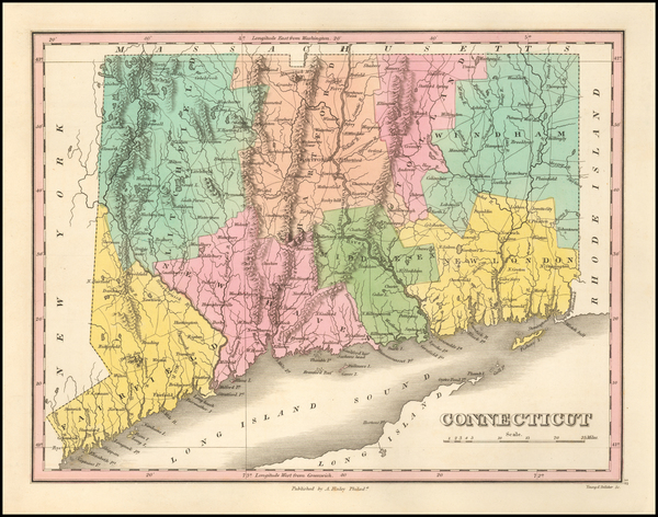 66-Connecticut Map By Anthony Finley