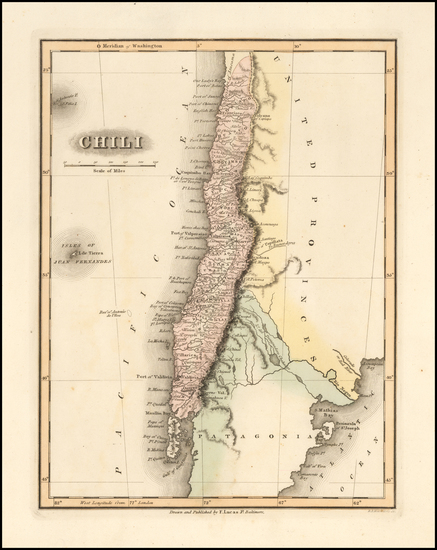 41-Chile Map By Fielding Lucas Jr.