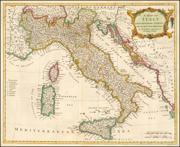 47-Italy Map By Richard William Seale