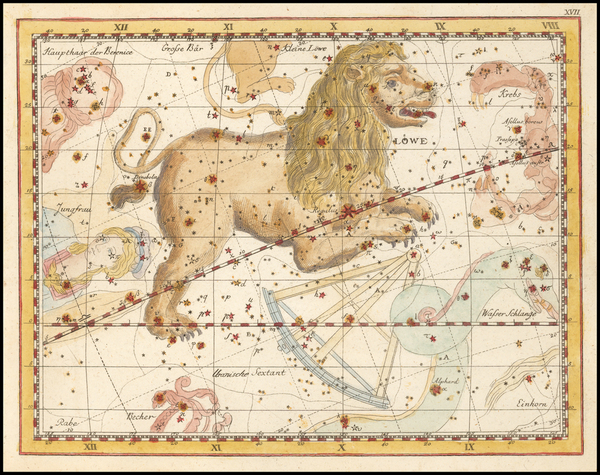 47-Celestial Maps Map By Johann Elert Bode