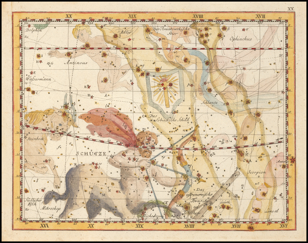 47-Celestial Maps Map By Johann Elert Bode