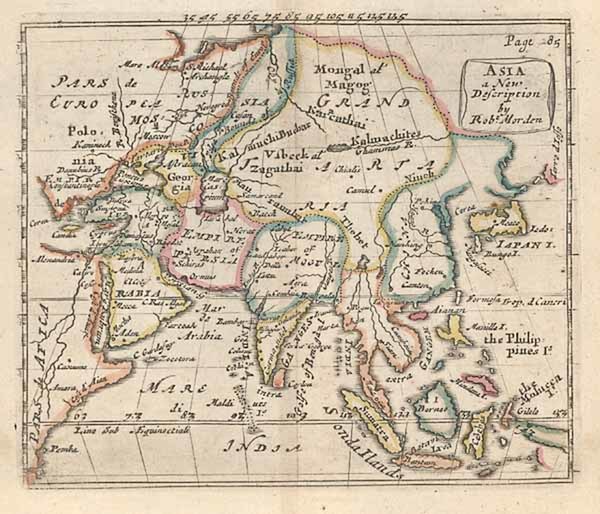 48-Asia, Asia, Japan and Southeast Asia Map By Robert Morden