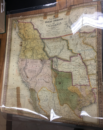 99-Texas, Plains, Southwest, Rocky Mountains and California Map By Samuel Augustus Mitchell