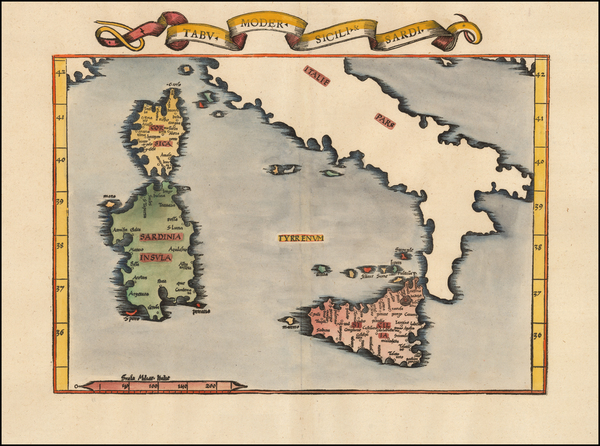 14-Italy, Sardinia and Sicily Map By Lorenz Fries