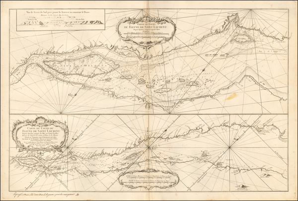 19-Canada and Quebec Map By Jacques Nicolas Bellin