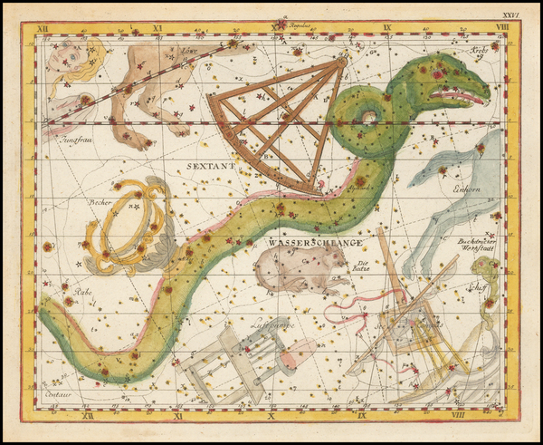 70-Celestial Maps Map By Johann Elert Bode