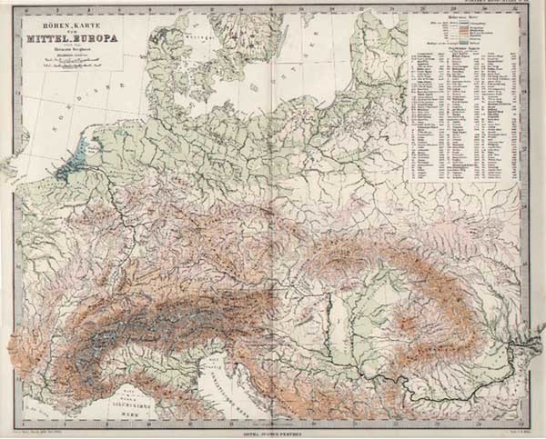 81-Europe and Europe Map By Adolf Stieler