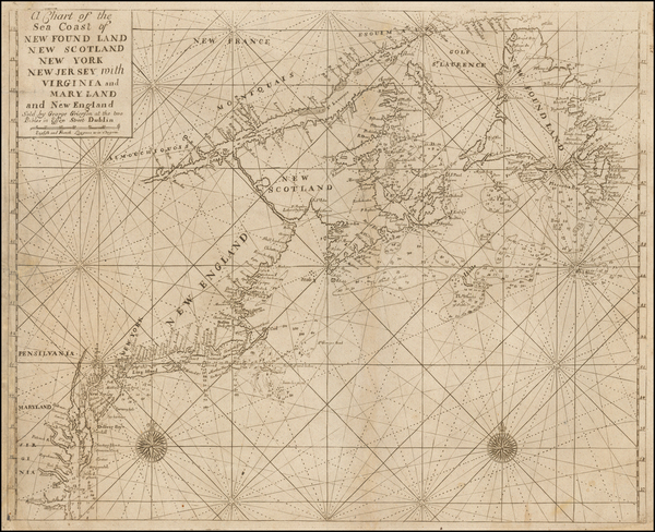 86-New England, Maine, Massachusetts and Mid-Atlantic Map By Hugh Boulter Grierson