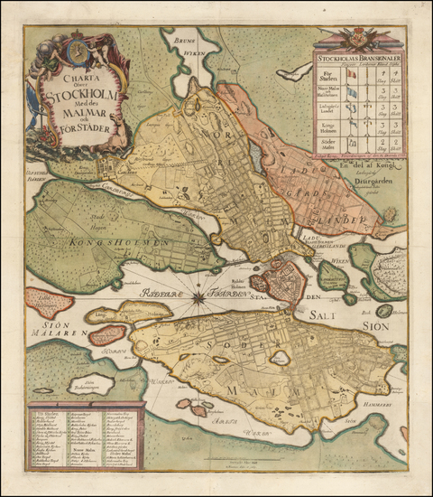 32-Sweden Map By Georg Biurman