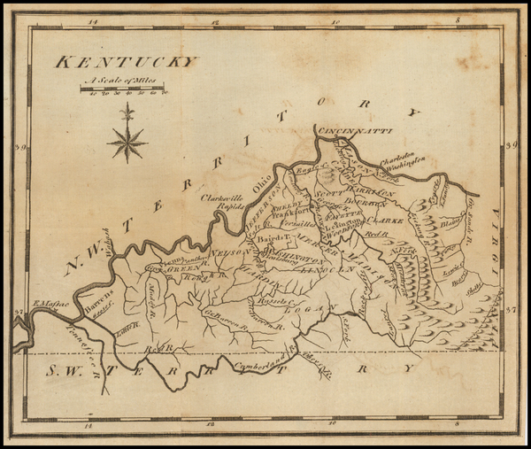 24-Kentucky Map By Joseph Scott