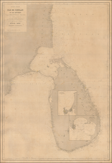 69-India and Sri Lanka Map By Aime Robiquet