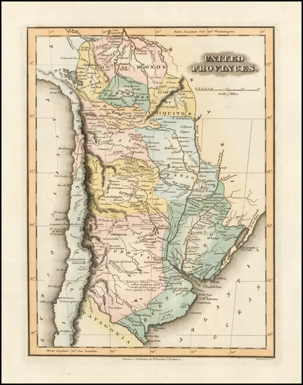 21-Argentina Map By Fielding Lucas Jr.