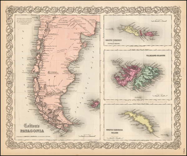 32-South America Map By G.W.  & C.B. Colton