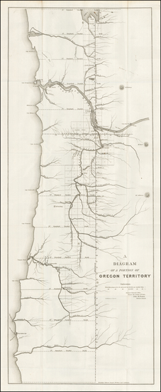 33-Pacific Northwest and Oregon Map By U.S. General Land Office