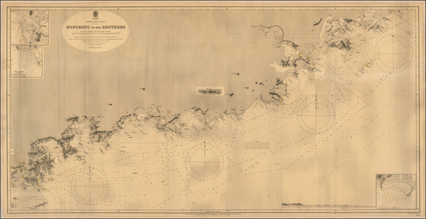 57-China and Hong Kong Map By British Admiralty