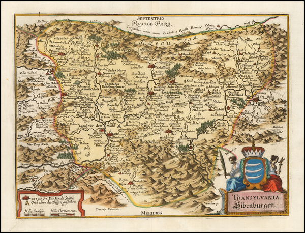 14-Romania Map By Matheus Merian