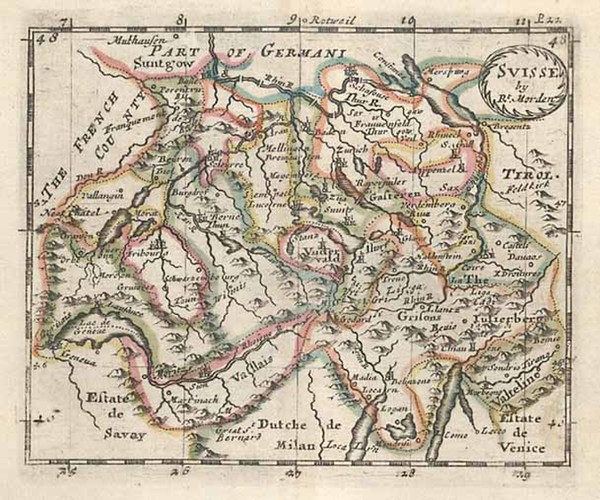 34-Europe and Switzerland Map By Robert Morden