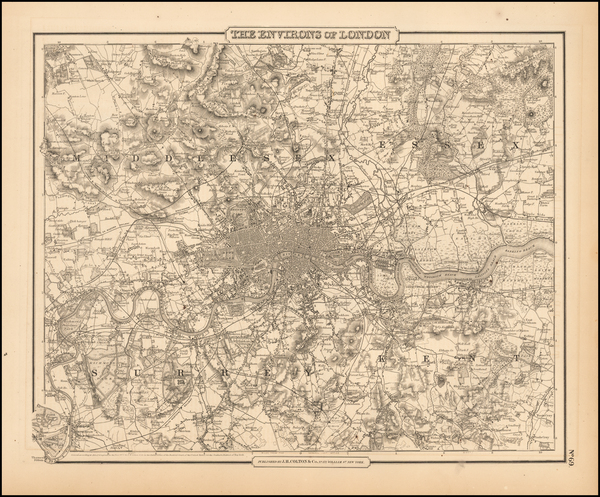 53-British Isles Map By Joseph Hutchins Colton