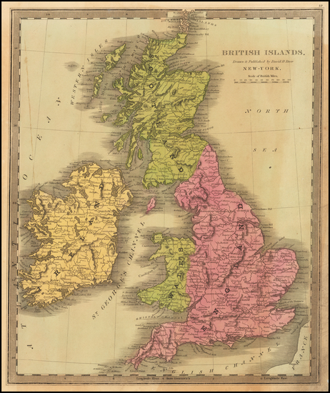 83-British Isles Map By David Hugh Burr