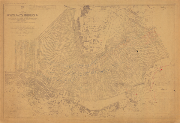 90-Hong Kong Map By Hong Kong Surveying Unit