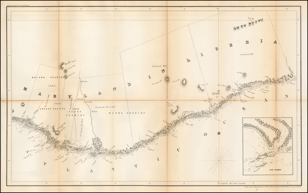 29-West Africa Map By United States Dept. of the Navy